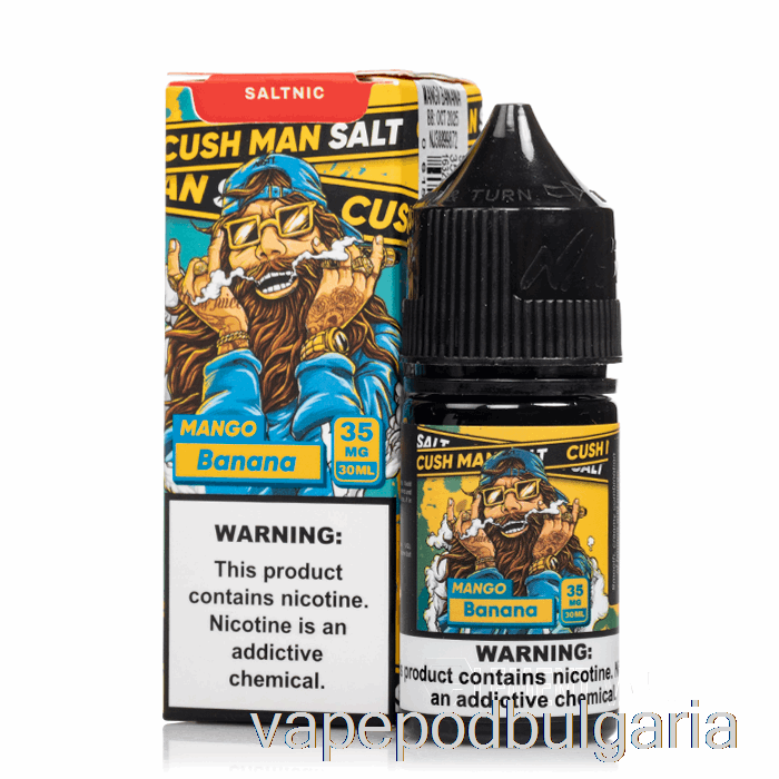 Vape 10000 Дръпки Cush Man - манго банан - гадна сол - 30ml 35mg